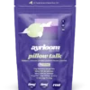 A container of Pillow Talk 5mg cannabis infused gummies with calming purple and blue branding, featuring stars and a moon icon to suggest a restful night.