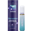 A stylish Ayrloom Blue Widow all-in-one cannabis oil vape pen with a vibrant, blue-and-white color scheme, suggesting a fresh and balanced experience.