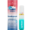 A sleek, modern Bomb Popz all-in-one cannabis oil vape pen with vibrant, energetic branding and a clean finish, resting on a minimalist surface.