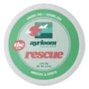 A small container of Ayrloom Rescue Balm with blue and white branding, highlighting menthol and arnica, positioned for easy application.