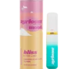 A sleek all-in-one Ayrloom Mood: Bliss cannabis oil vape pen with vibrant, celebratory branding, featuring a bright, sun-like icon.