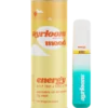 A sleek all-in-one Ayrloom Mood: Energy cannabis oil vape pen with vibrant orange and yellow branding, suggesting an invigorating and uplifting experience.