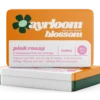 A pack of Ayrloom Blossom pre-rolls with Pink Rozay branding, featuring a subtle floral and rosé-themed design.