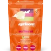 A container of Ayrloom Sol Burst 10mg cannabis infused gummies with vibrant orange and red branding, suggesting a juicy and energetic flavor.